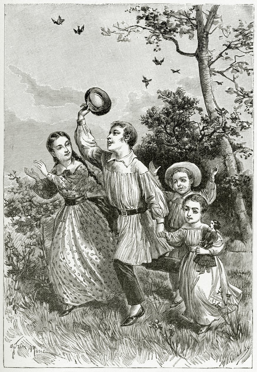 Die Familie, 19. Jahrhundert von Adrien Emmanuel Marie