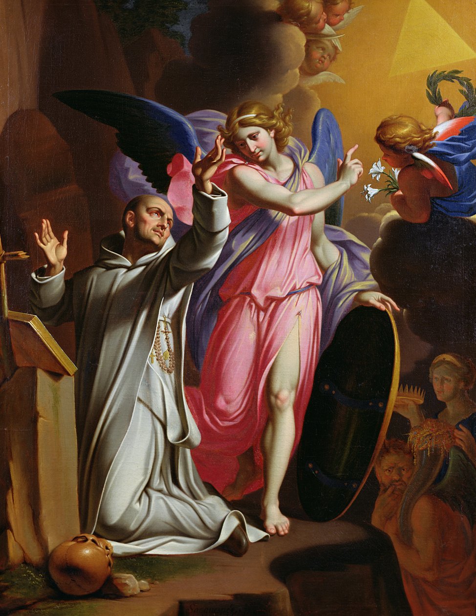 St. Bruno im Gebet, 1671 von Adrien Sacquespee
