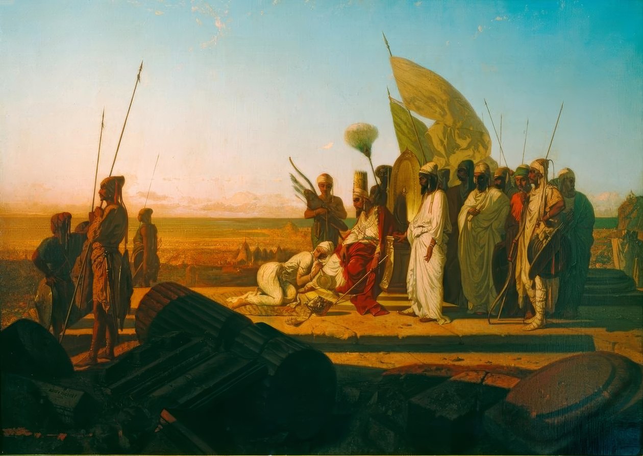 Xerxes am Hellespont von Jean Adrien Guignet