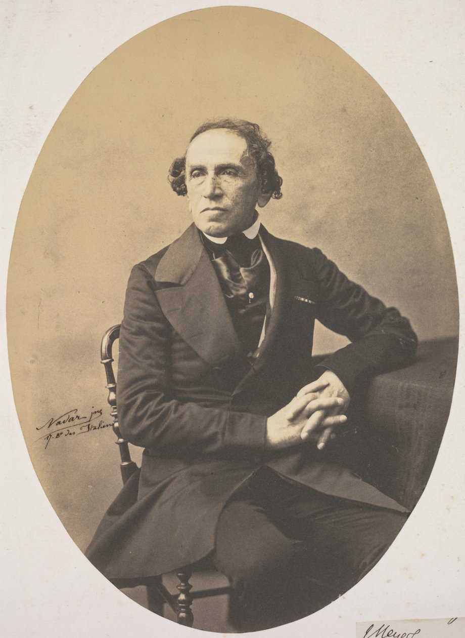 Porträt von Giacomo Meyerbeer (1791-1864) von Adrien Tournachon