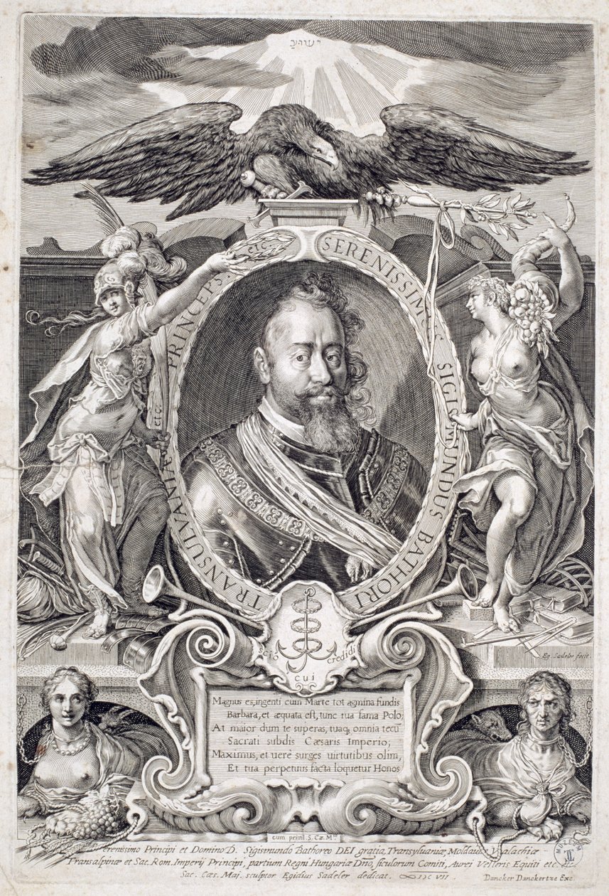 Sigismund Bathory (1572-1613) 1607 von Aegidius Sadeler or Saedeler