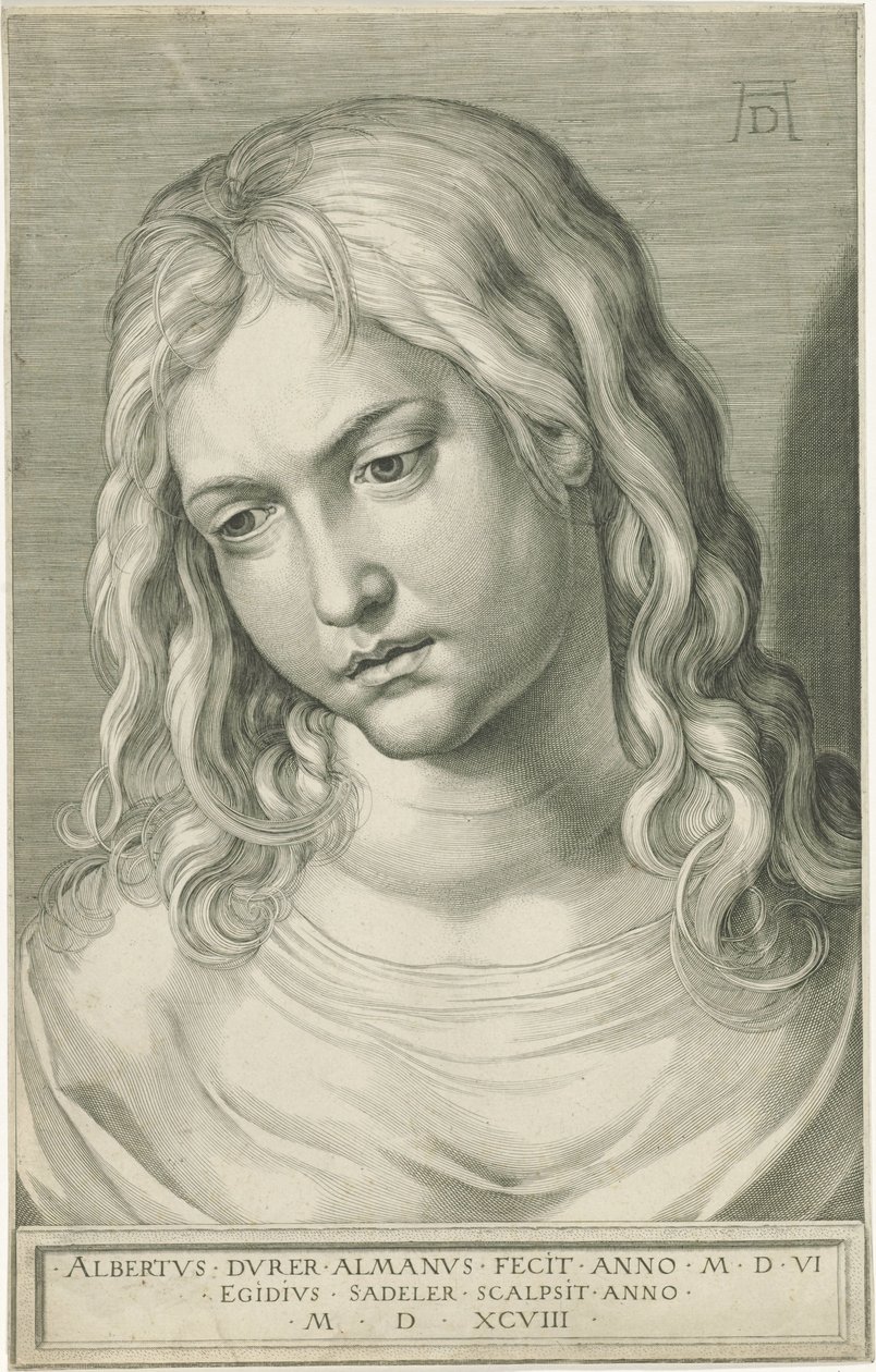Kopf Christi als Zwölfjähriger von Egidius  Sadeler (II)