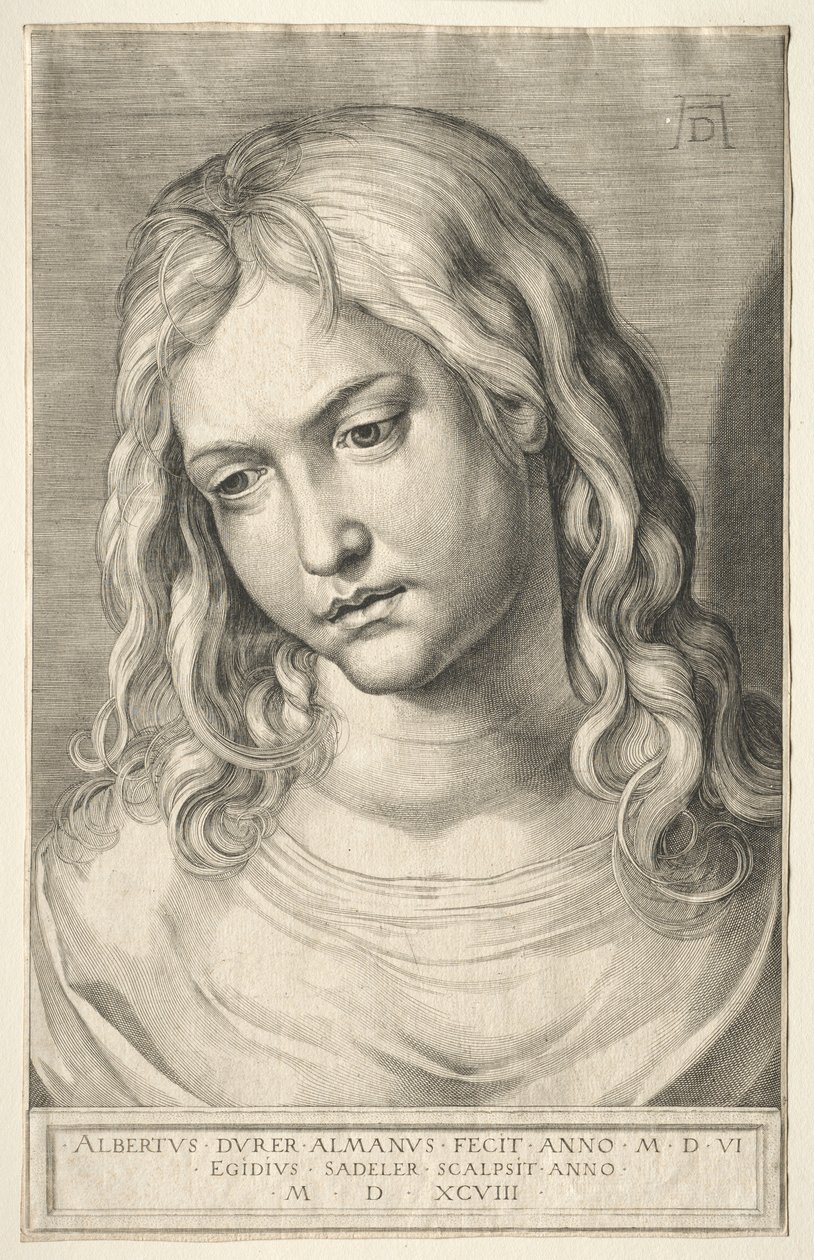 Weiblicher Kopf von Aegidius Sadeler or Saedeler