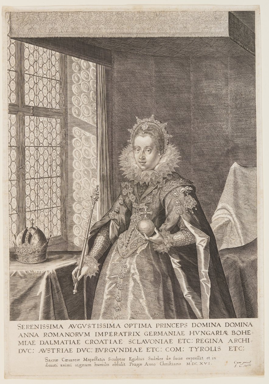 Anna, Ehefrau von Kaiser Matthias von Aegidius Sadeler II
