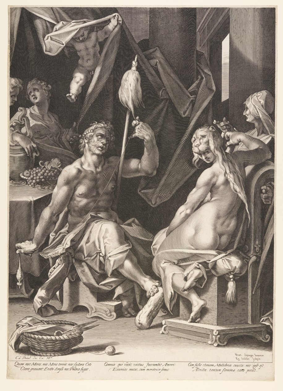Herkules und Omphale von Aegidius Sadeler II