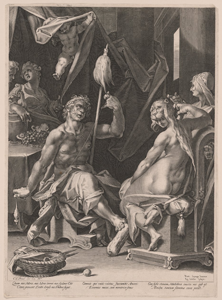 Herkules und Omphale von Aegidius Sadeler II