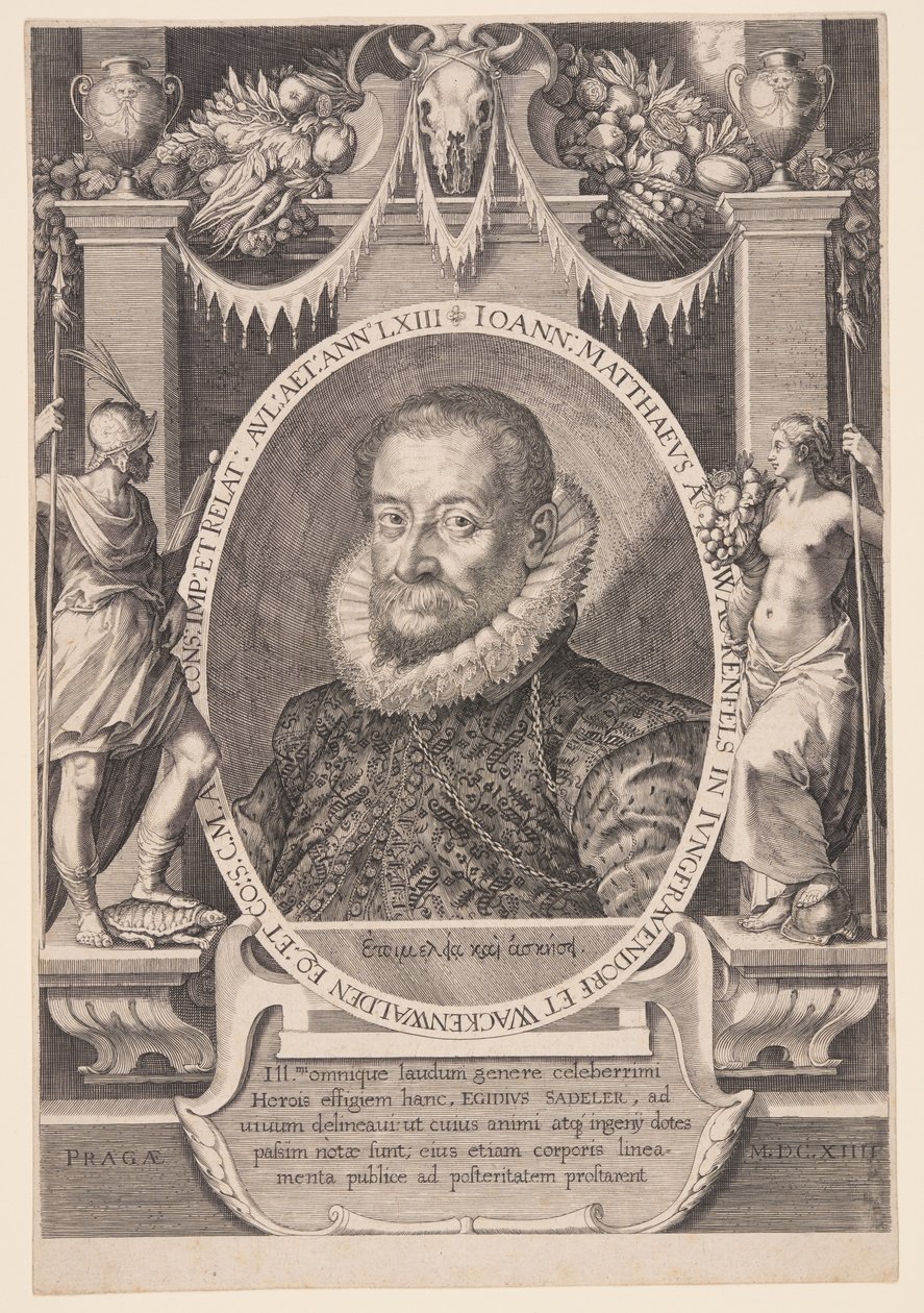 Johannes Matthaeus Wacker von Wackenfels, Diplomat von Aegidius Sadeler II