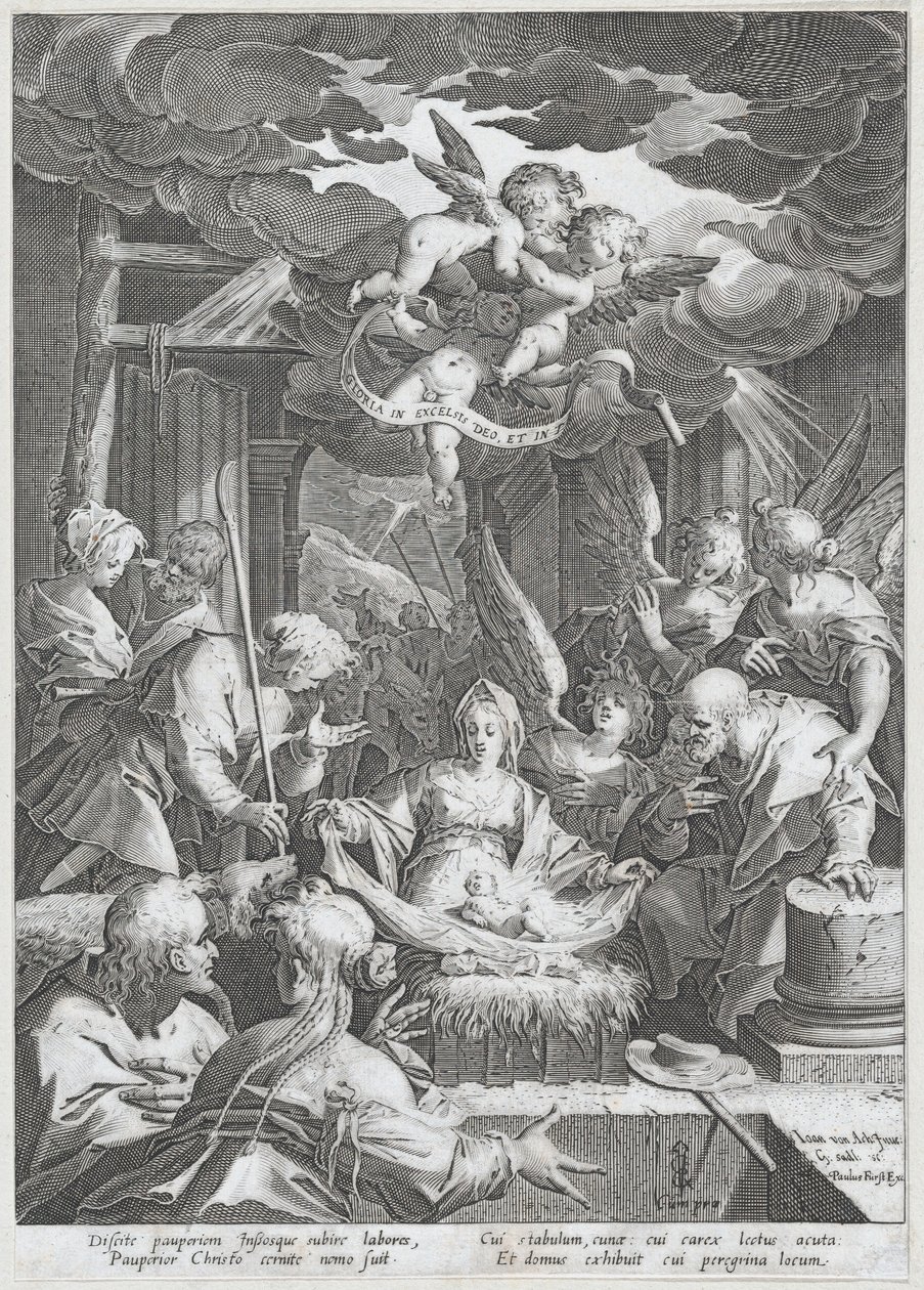 Geburt Christi, 1588 von Aegidius Sadeler II