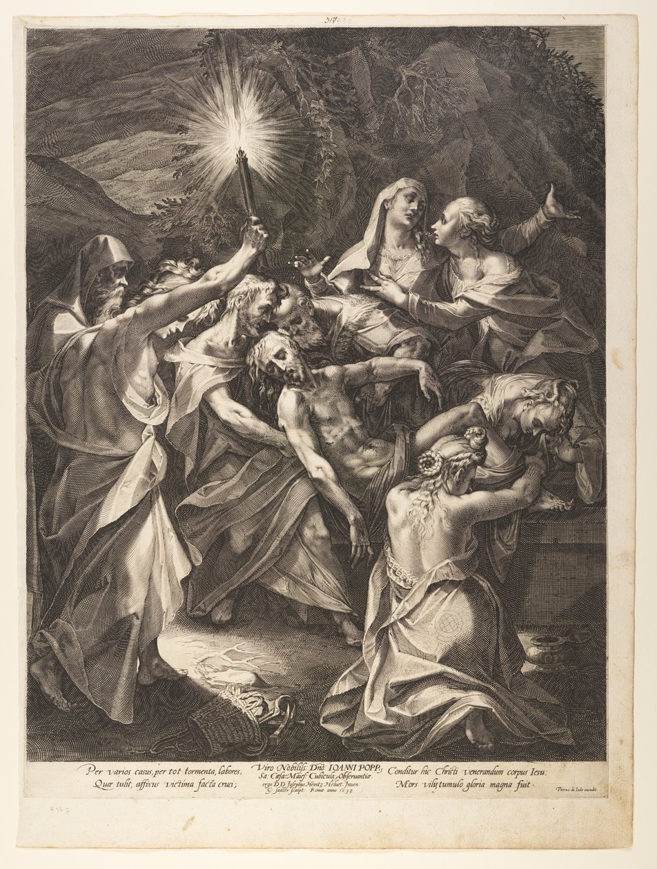 Die Grablegung von Aegidius Sadeler II