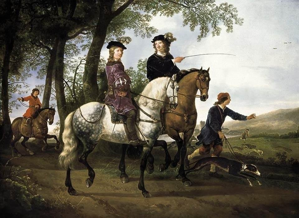 Landschaft mit Jagd von Aelbert Cuyp