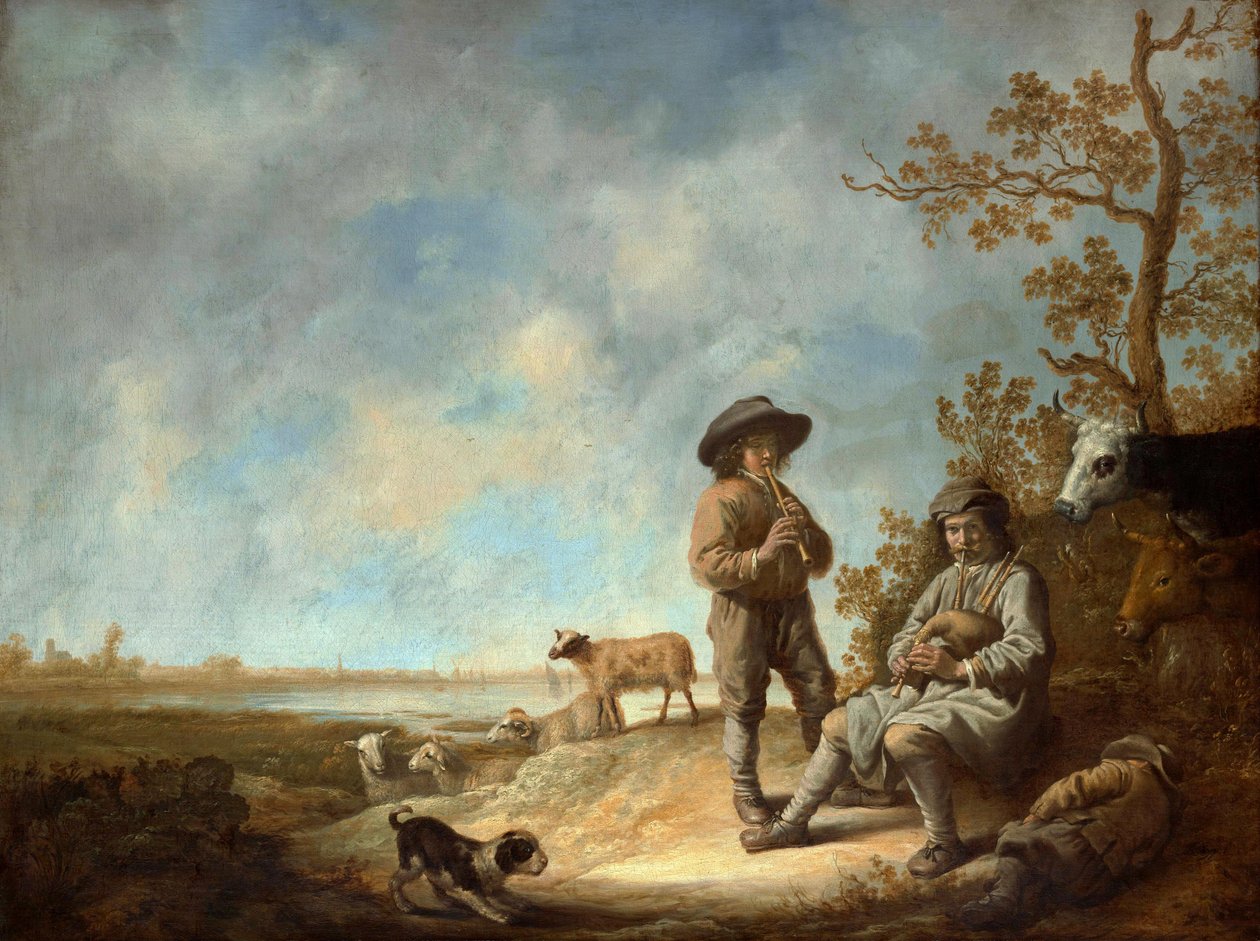 Pfeifende Hirten von Aelbert Cuyp