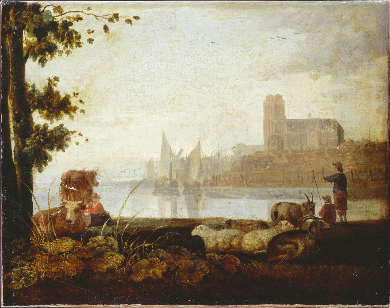 Ansicht auf der Maas von Aelbert Cuyp