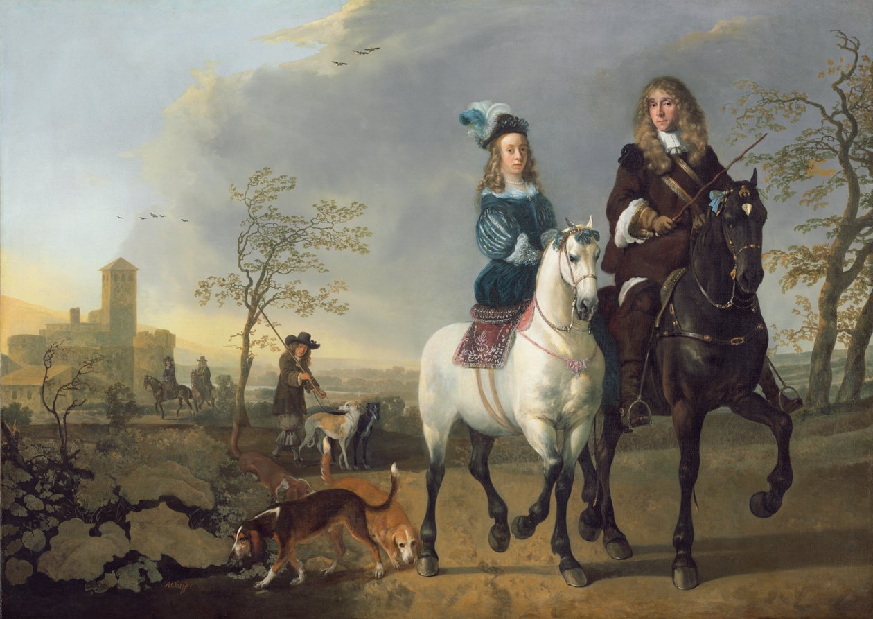 Dame und Herr zu Pferd von Aelbert Cuyp