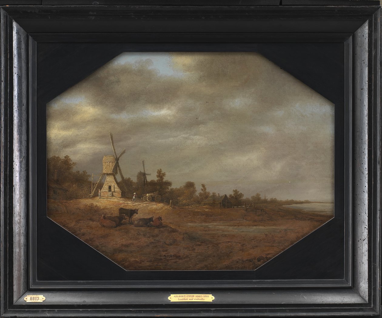 Landschaft mit Windmühlen von Aelbert Cuyp