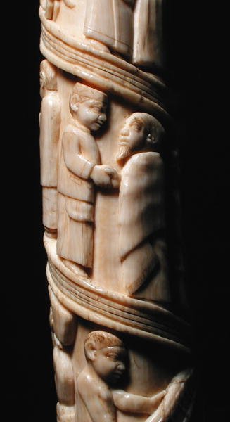 Geschnitzter Stoßzahn, Kongo (Elfenbein) (Detail) von African