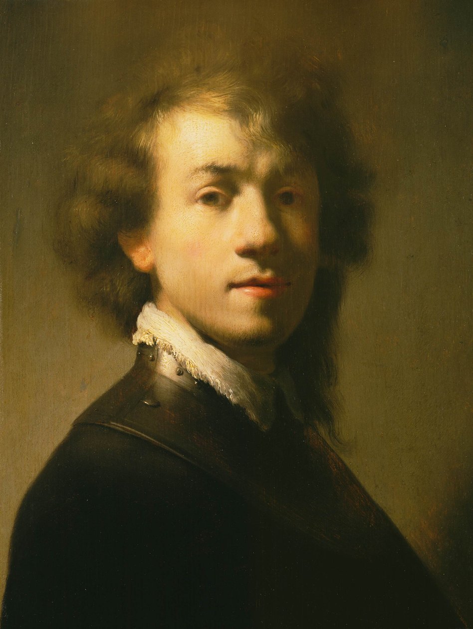 Porträt von Rembrandt mit einem Harnisch von after Rembrandt van Rijn