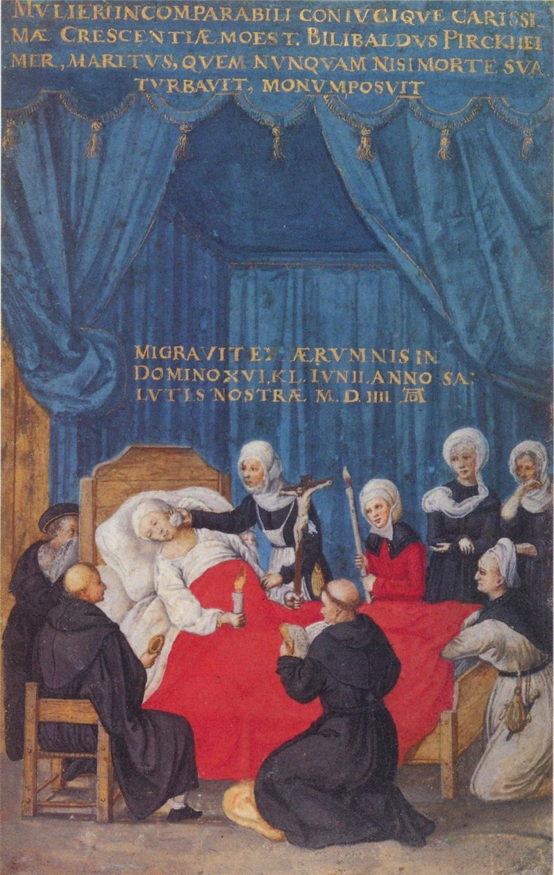 Der Tod von Crescentia Pirckheimer von After Albrecht Dürer