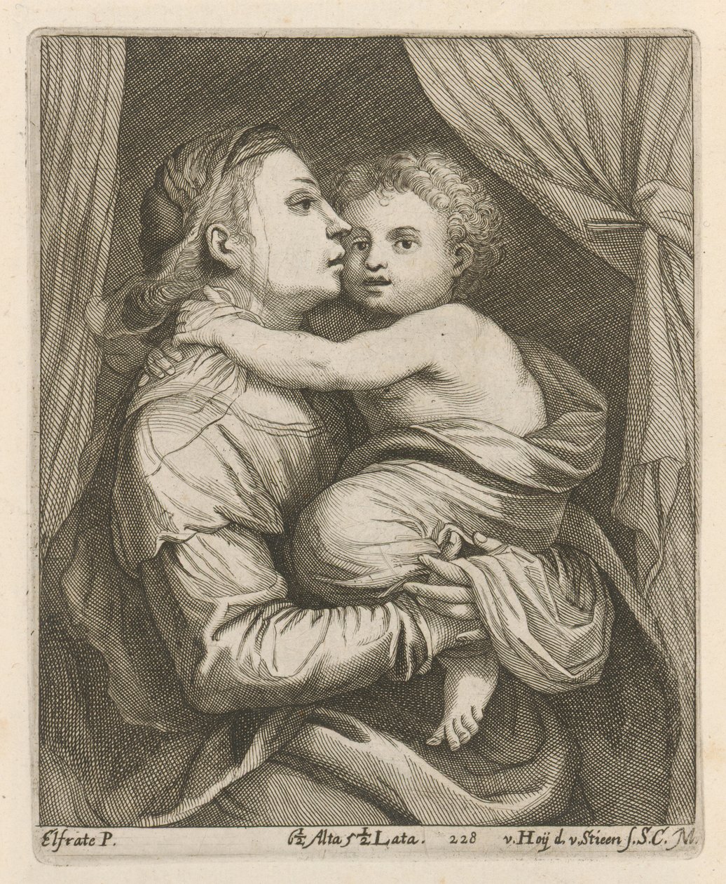Madonna und Kind von After David Teniers the Younger