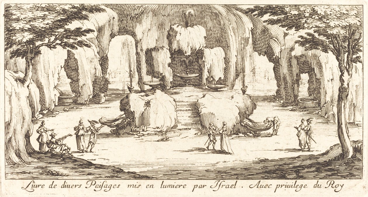 Untertitel für "Verschiedene Landschaften" von After Jacques Callot