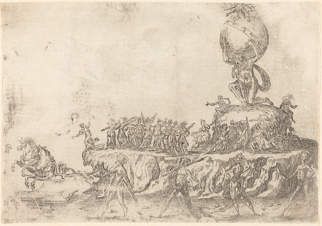 Der Floß der Sonne von After Jacques Callot