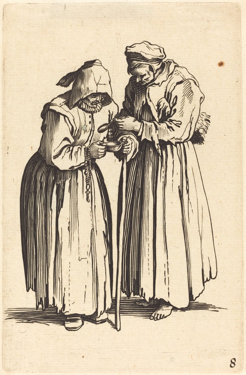 Zwei Bettlerfrauen von After Jacques Callot