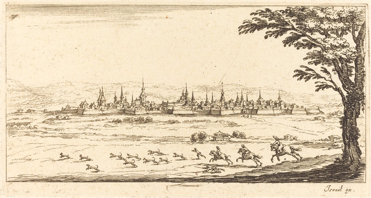 Ansicht von Nancy von After Jacques Callot