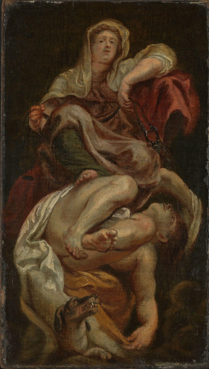 Mäßigkeit triumphiert über Unmäßigkeit von after Peter Paul Rubens