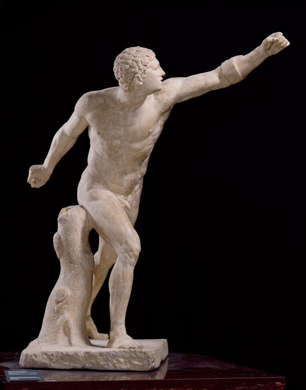 Der Borghese-Gladiator, nach Lysippos (fl.370-310 v. Chr.) ca. 100 v. Chr. (Marmor) von Agasias
