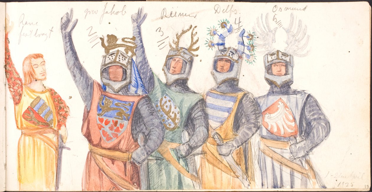 Skizzenbuch. 1918-1919-20-----25 von Agnes Slott Møller