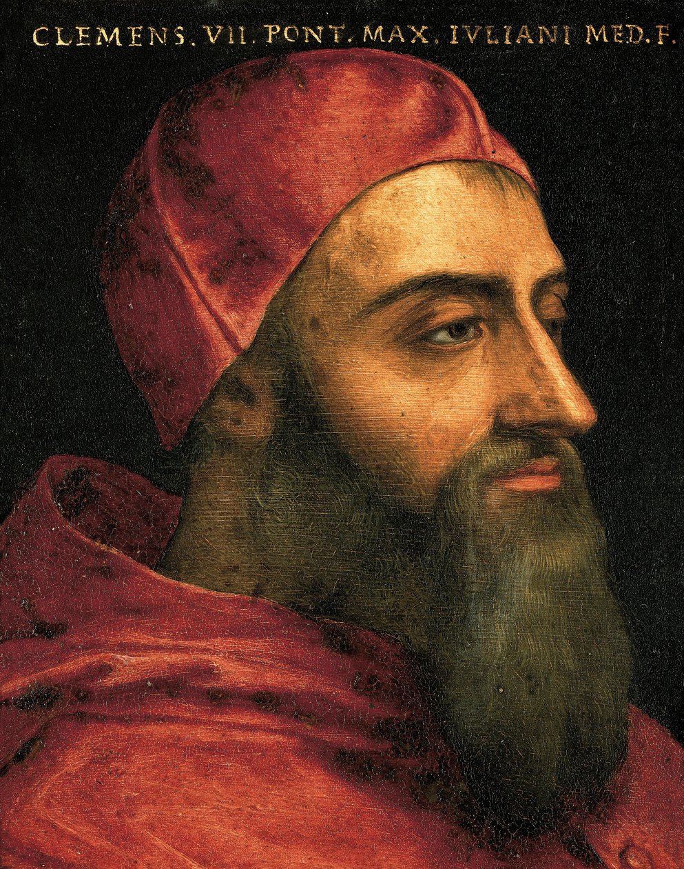 Porträt von Papst Clemens VII. von Agnolo Bronzino