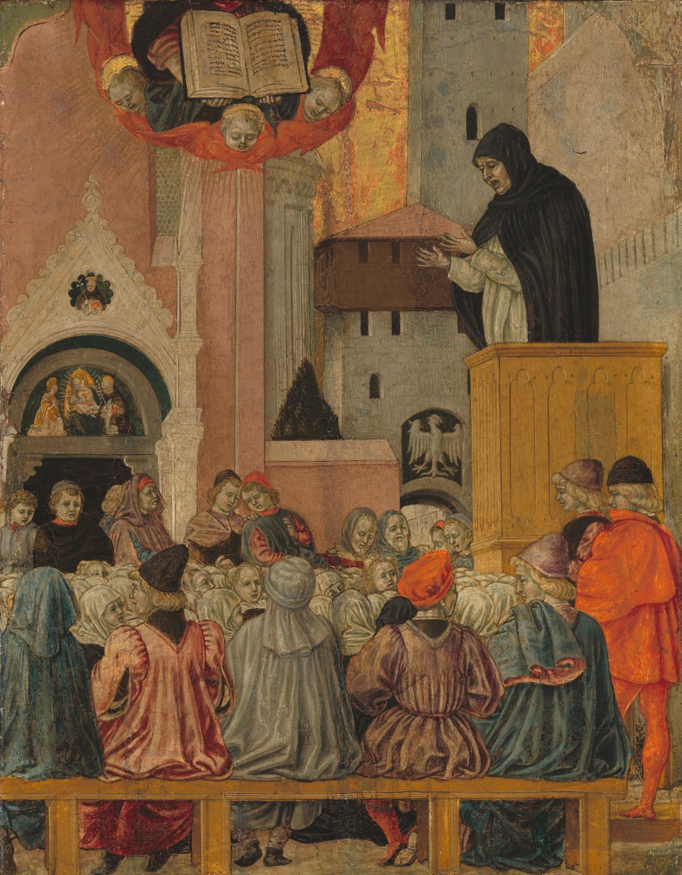 Ein Dominikaner predigt, ca. 1470 von Agnolo degli Erri
