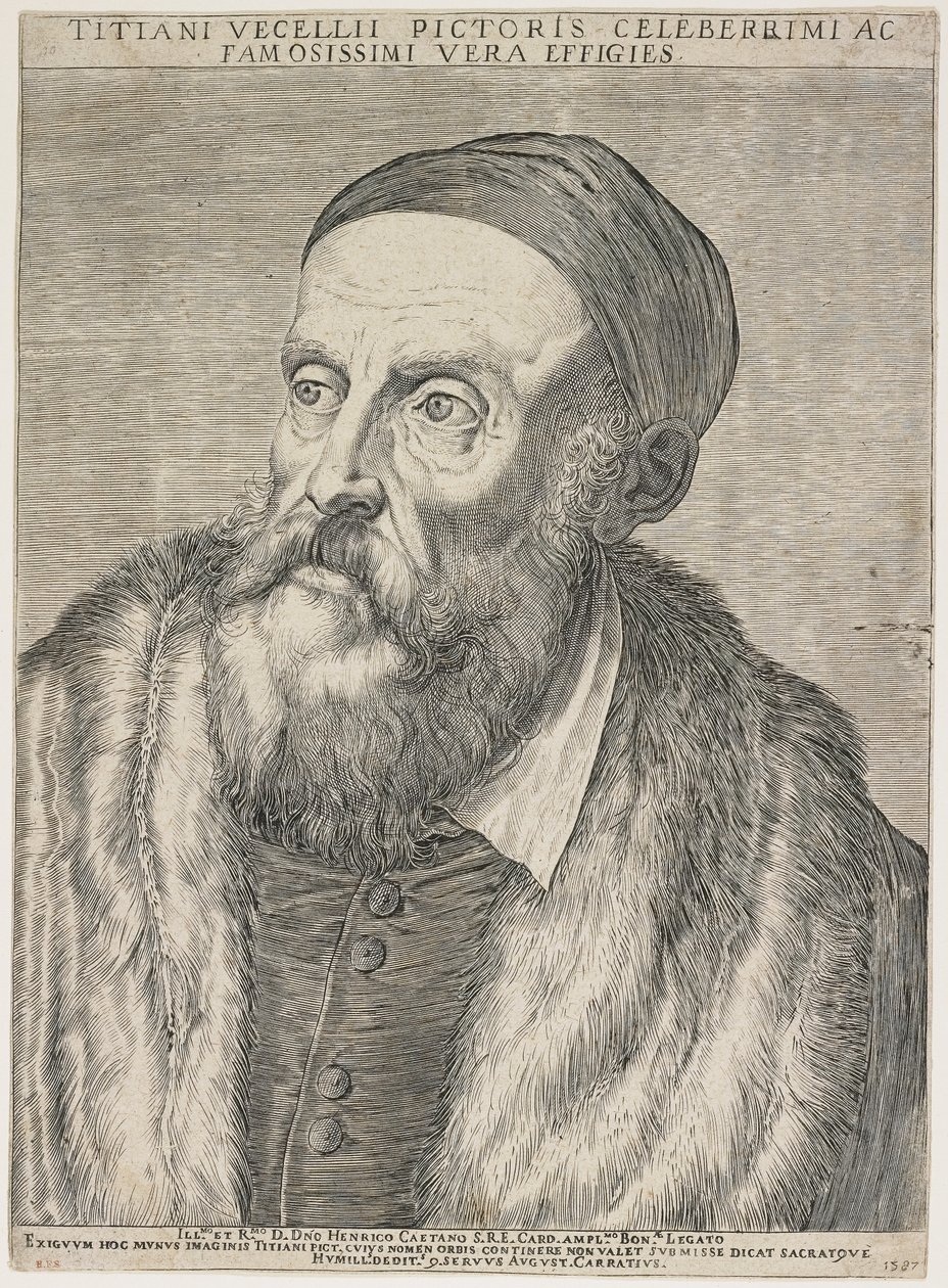 Tizian, 1587 von Agostino Carracci