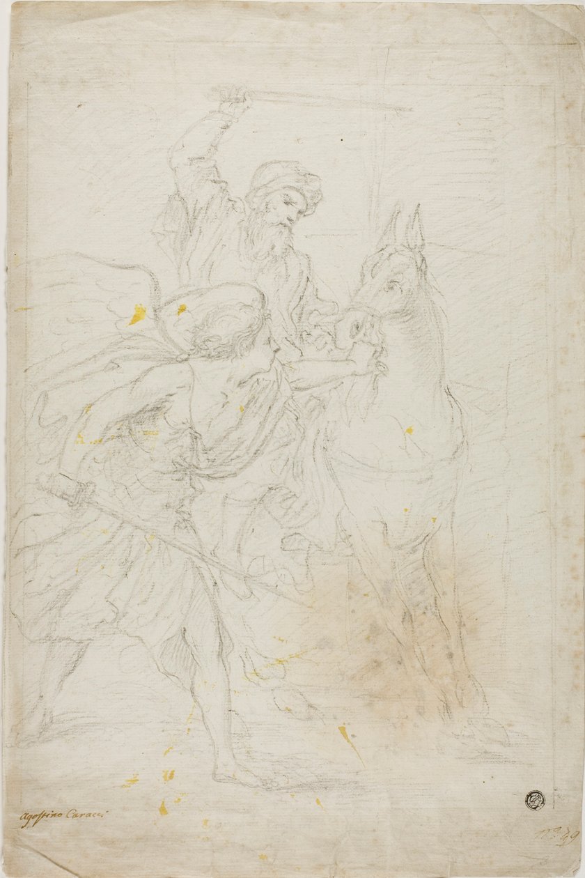 Bileams Esel von Agostino Carracci
