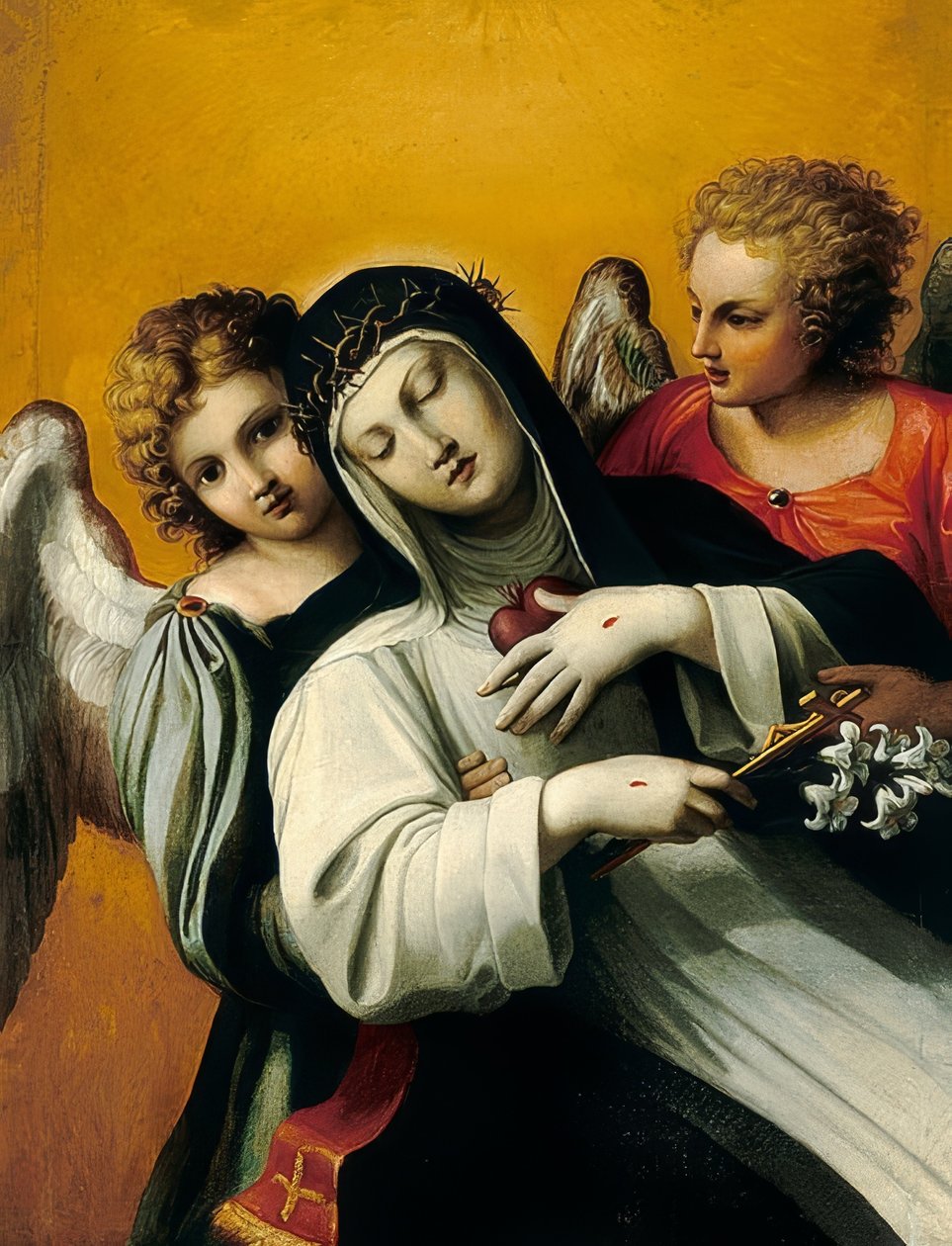 Die Verzückung der Heiligen Katharina von Agostino Carracci