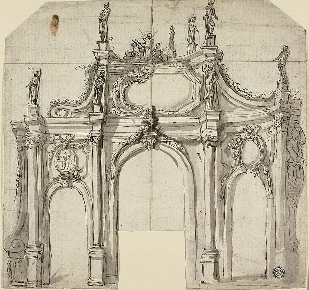 Triumphbogen von Agostino Mitelli