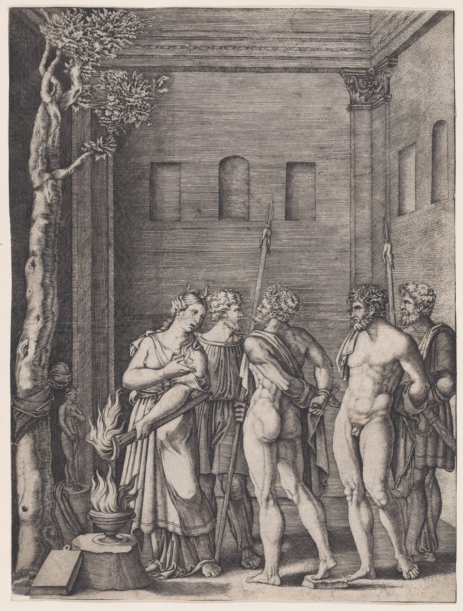 Iphigenie von Agostino Veneziano