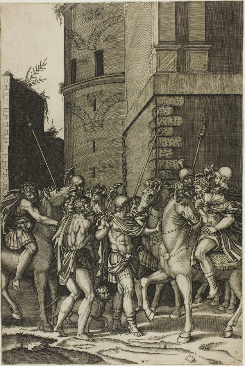 Der Kaiser befreit den Sklaven Androcles von Agostino dei Musi