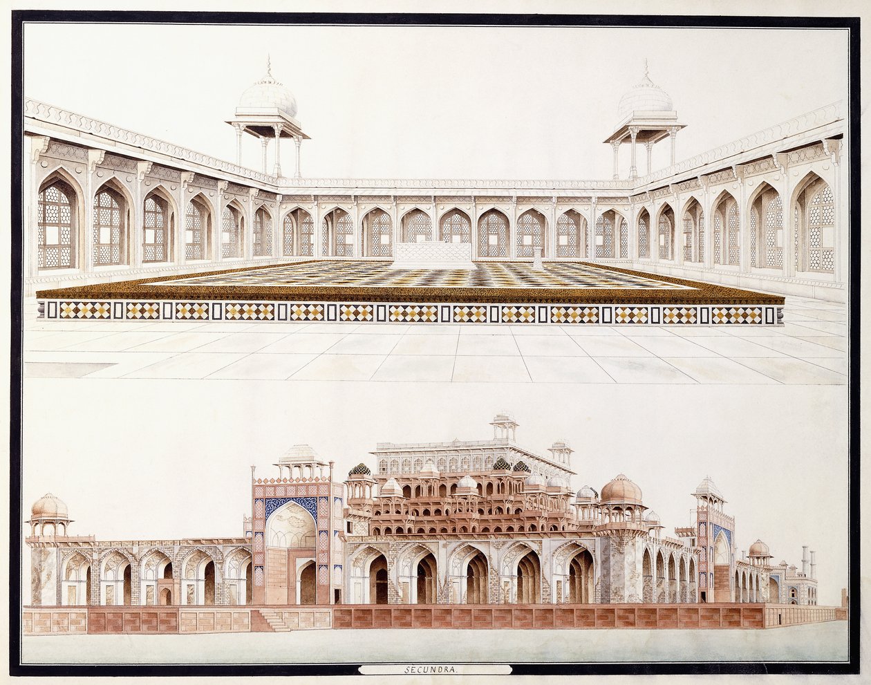 Secundra, ca. 1815 von Agra School