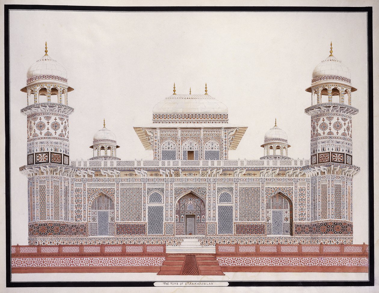 Das Grab von Etahmadowlah, ca. 1815 von Agra School