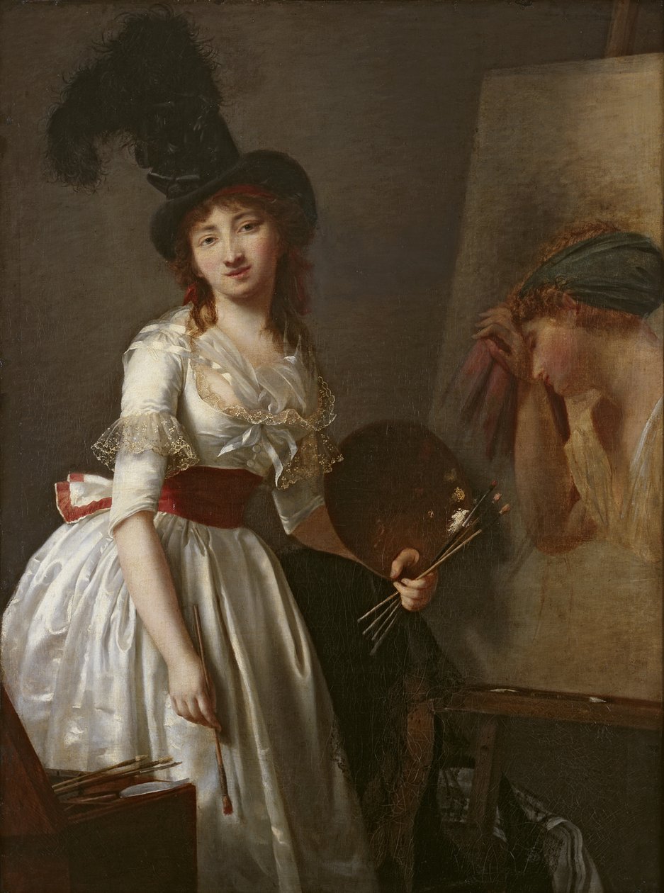 Porträt einer Malerin, Schülerin von David von Aimee Duvivier