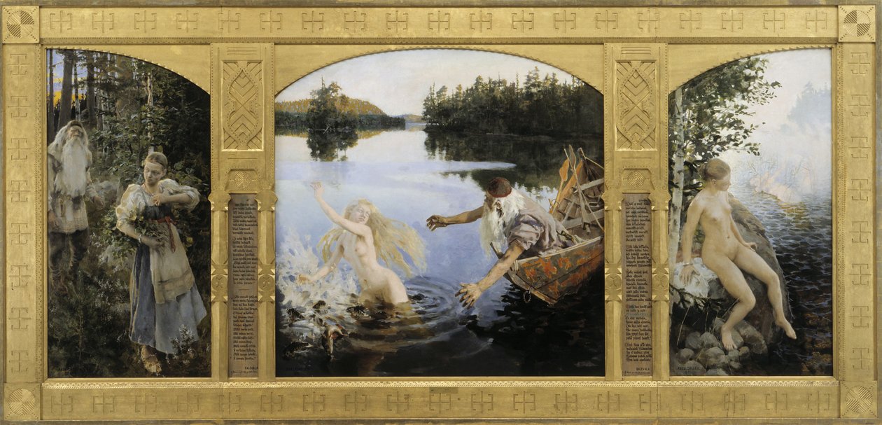 Aino-Mythos, Triptychon von Akseli Gallen Kallela