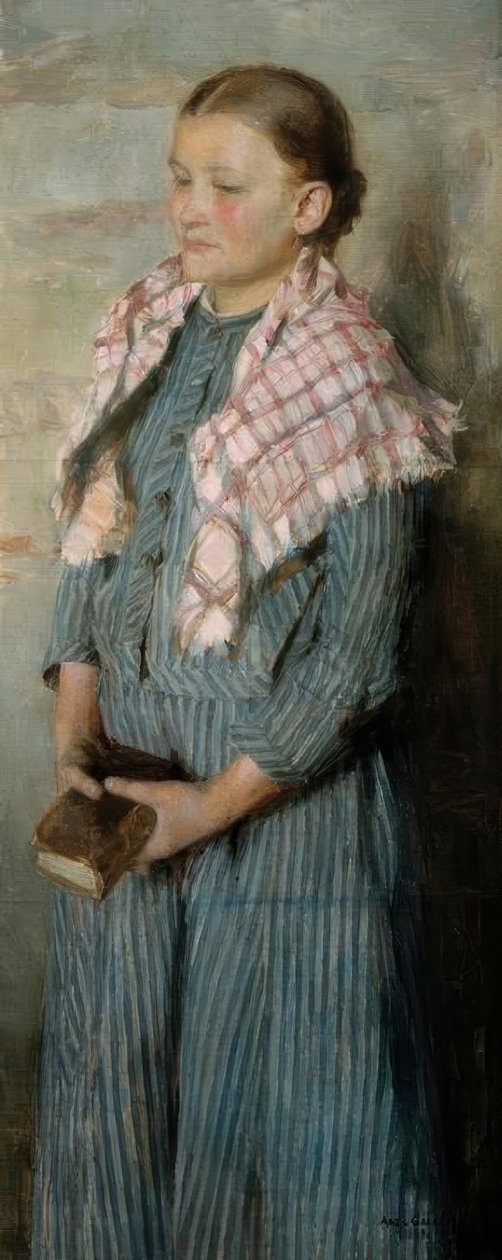 Kirchenmädchen von Akseli Valdemar Gallen Kallela