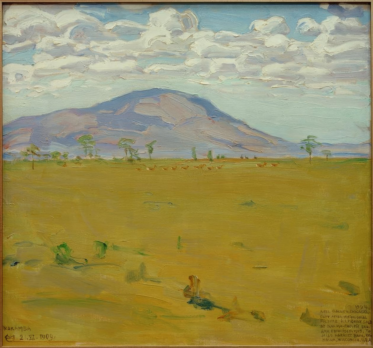 Mount Kenya - Wakamba Ebene von Akseli Valdemar Gallen Kallela