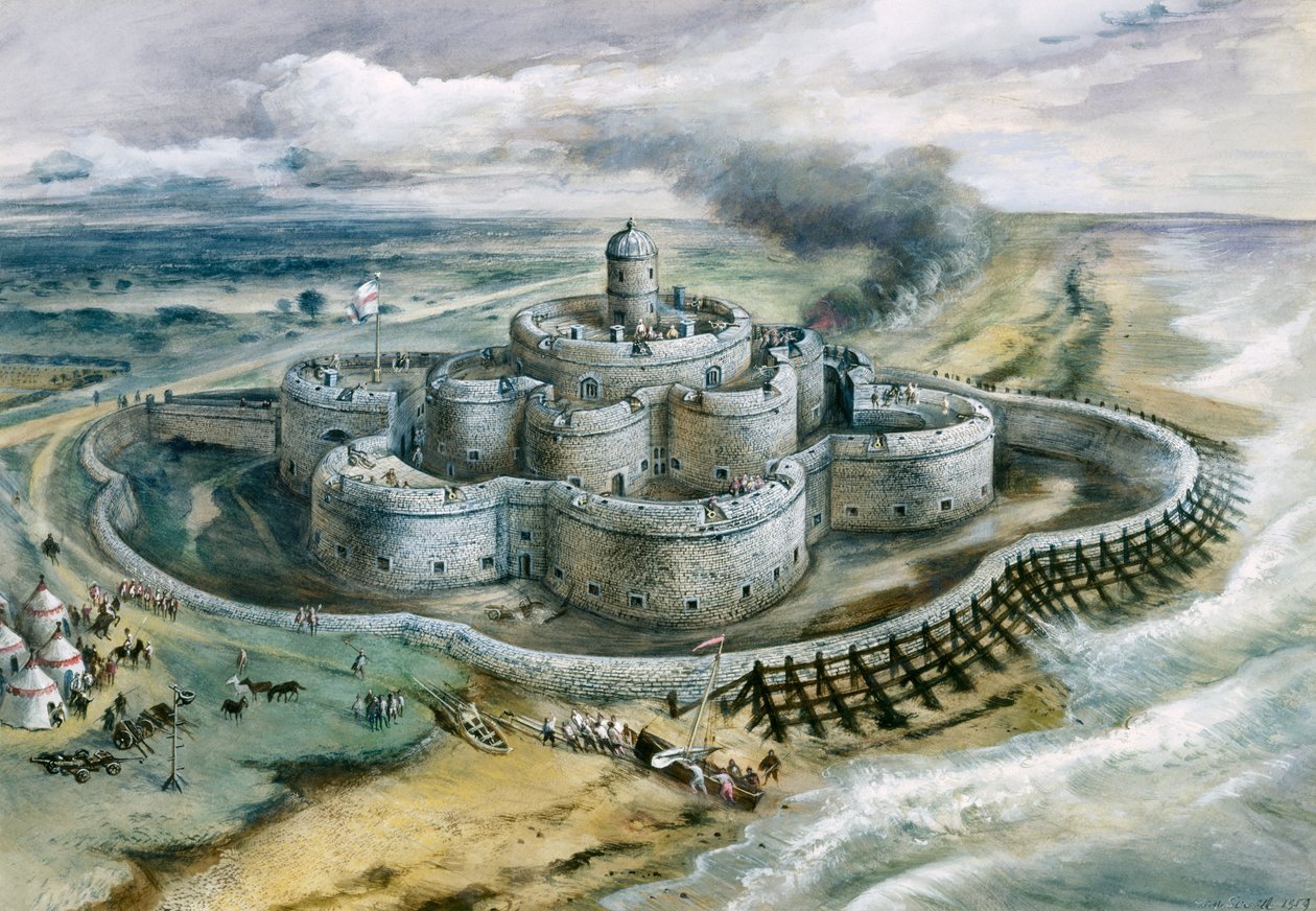 Deal Castle, 1540, ca. 1960er von Alan Ernest Sorrell