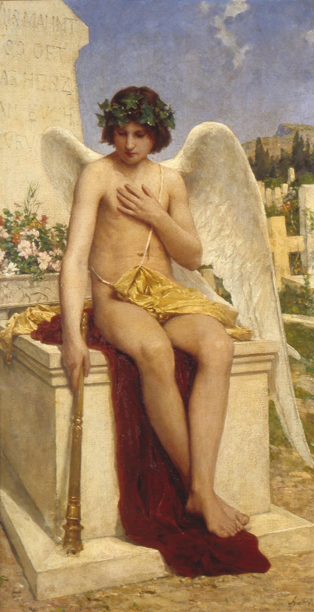 Der Genius des Todes von Albert Anker