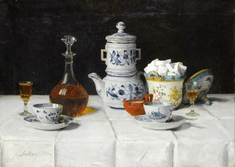 Stillleben mit Kaffee von Albert Anker