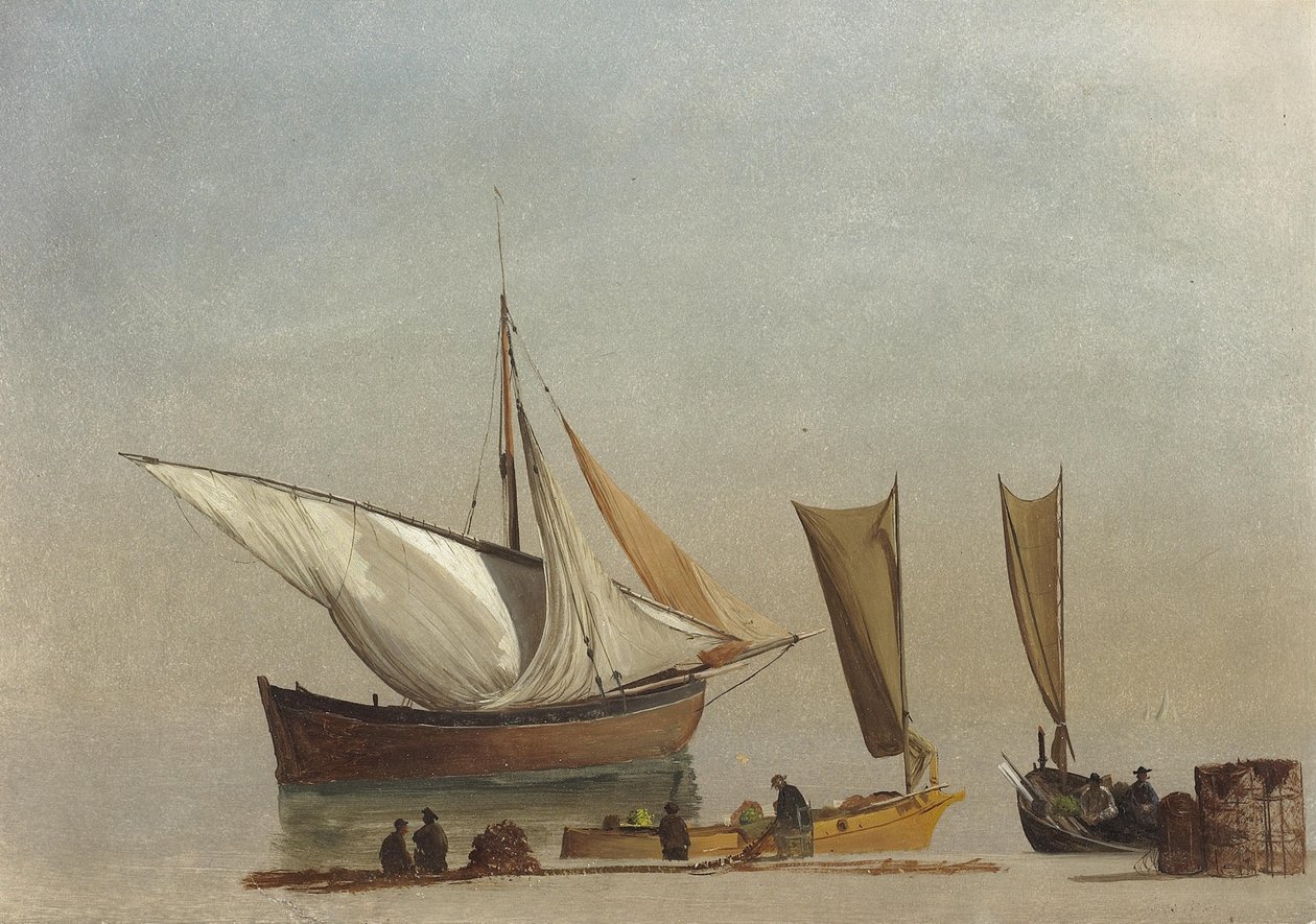 Fischerboote von Albert Bierstadt