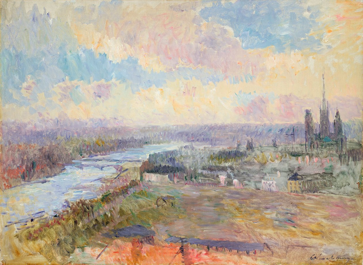 Die Seine in Rouen von Albert Charles Lebourg