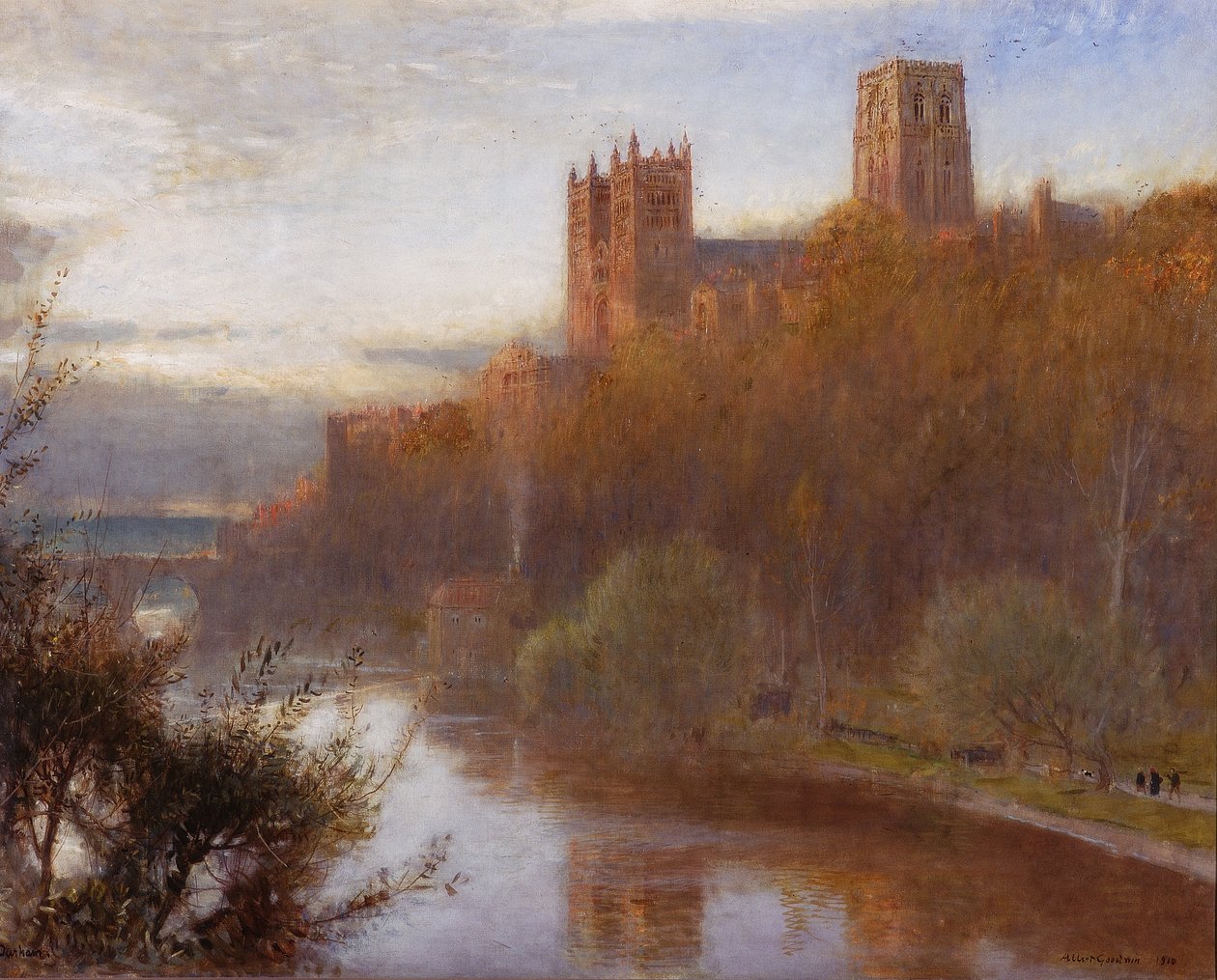 Durham Cathedral, 1910 von Albert Goodwin