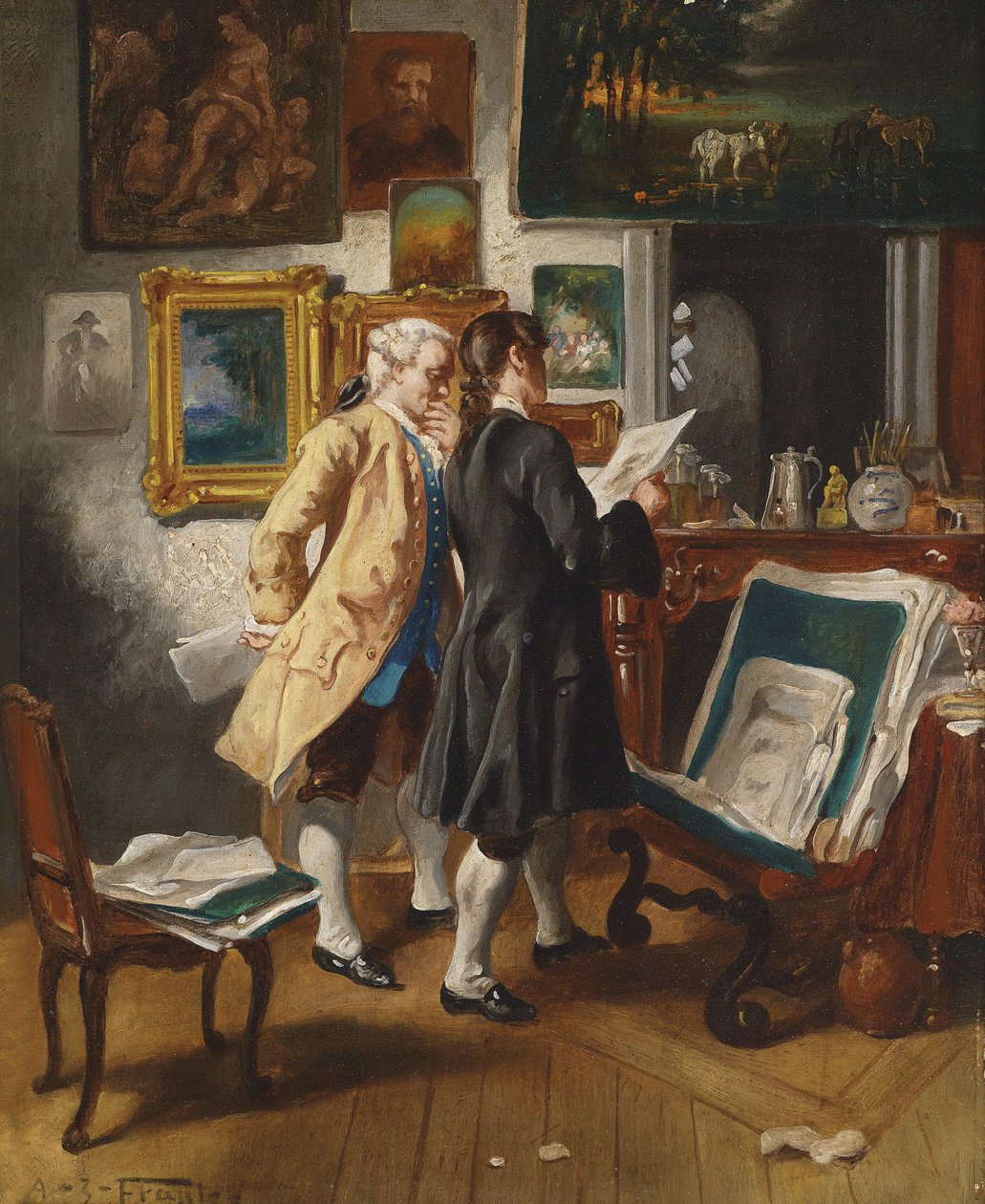 Beim Antiquitätenhändler von Albert Josef Franke